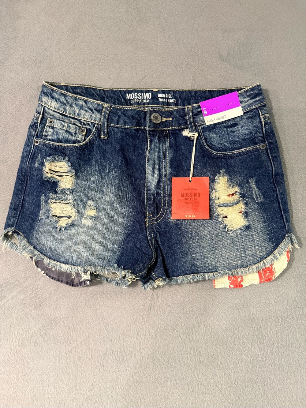 Mossimo Supply Co. - Distressed High-Rise Denim Shorts